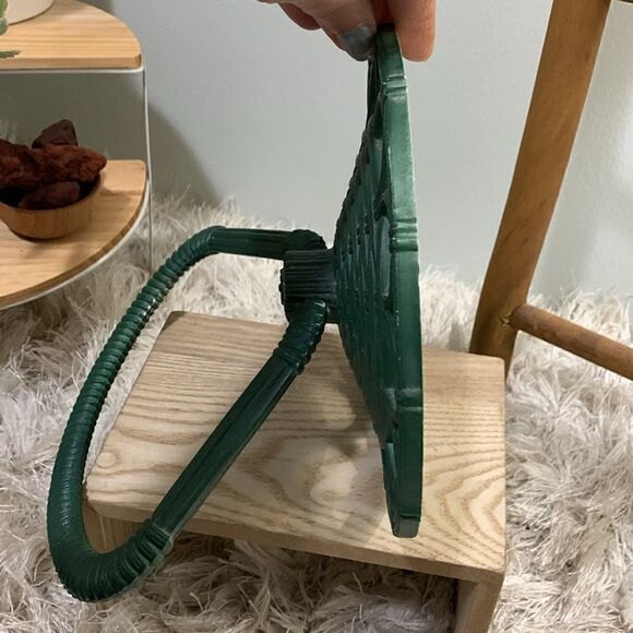 Vintage Homco Painted Green Rattan Look
Plastic Towel Rack Holder 3314 - Picture 8 of 17